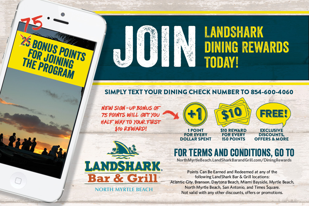 Join Landshark Dining Rewards